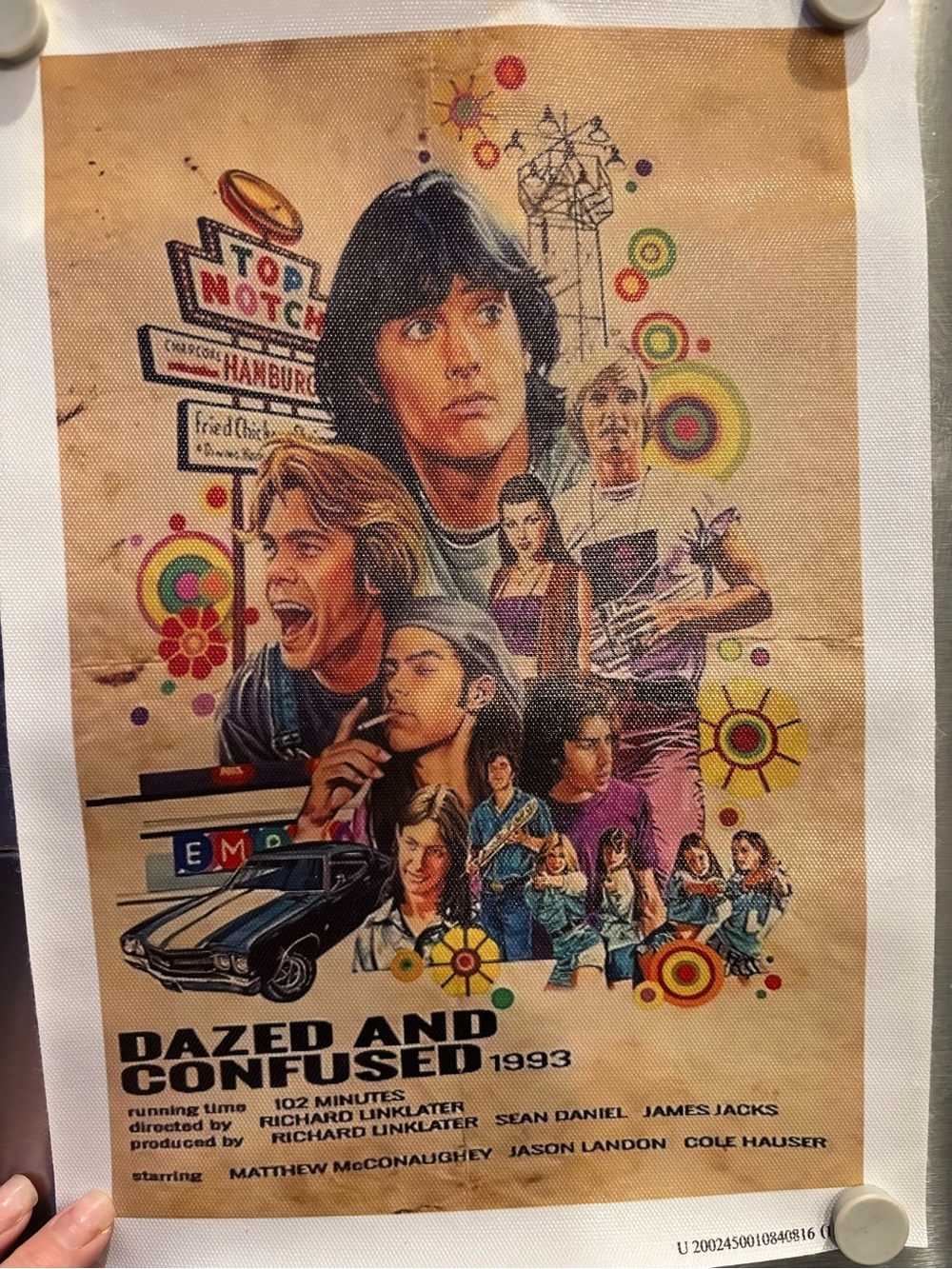 Dazed and Confused 1993 Movie Poster — Multicolor Retro Art